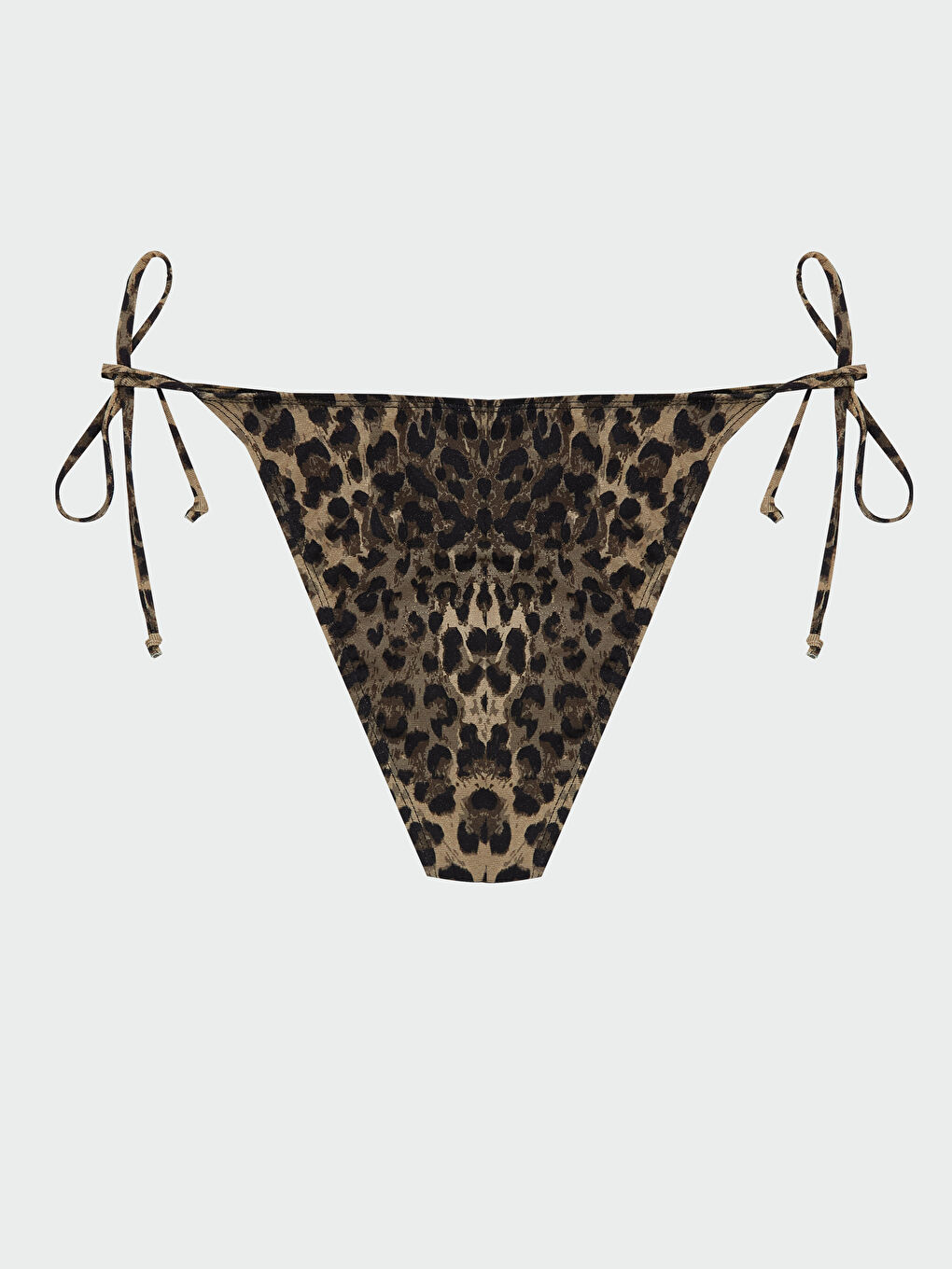 Kahverengi Leopar Desenli Kadın Bikini Altı-1
