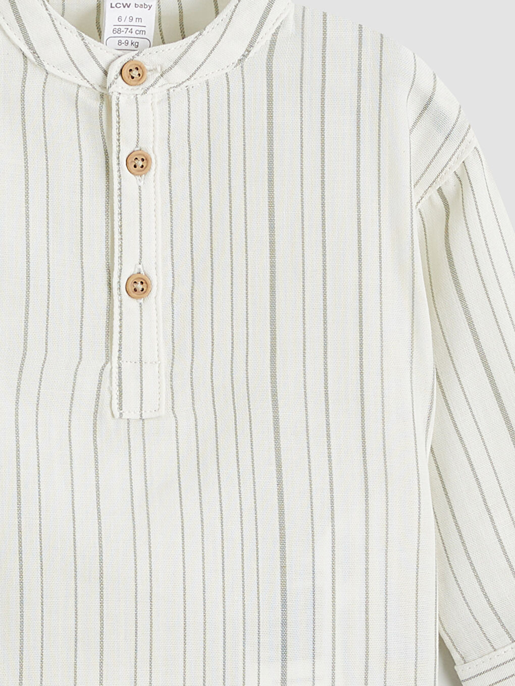 Košulja sa mandarinskom kragnom i pantalone za dečaka.-5