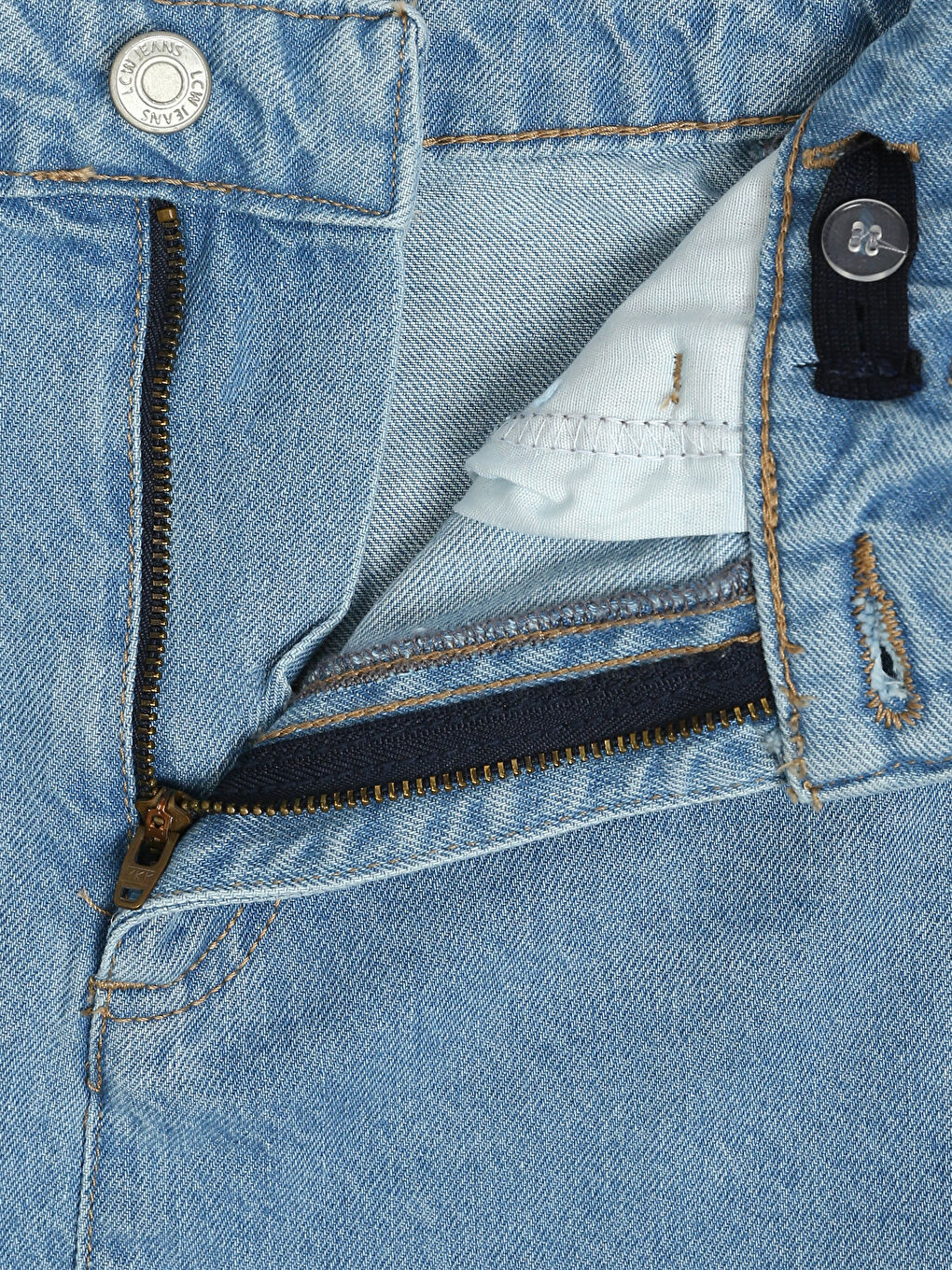 تنورة جينز بخصر مرن قابل للتعديل للبنات-2