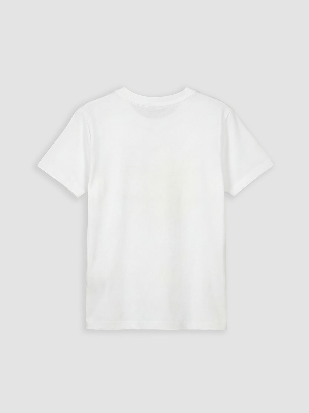 Beyaz Baskılı Erkek Çocuk Tişört-1