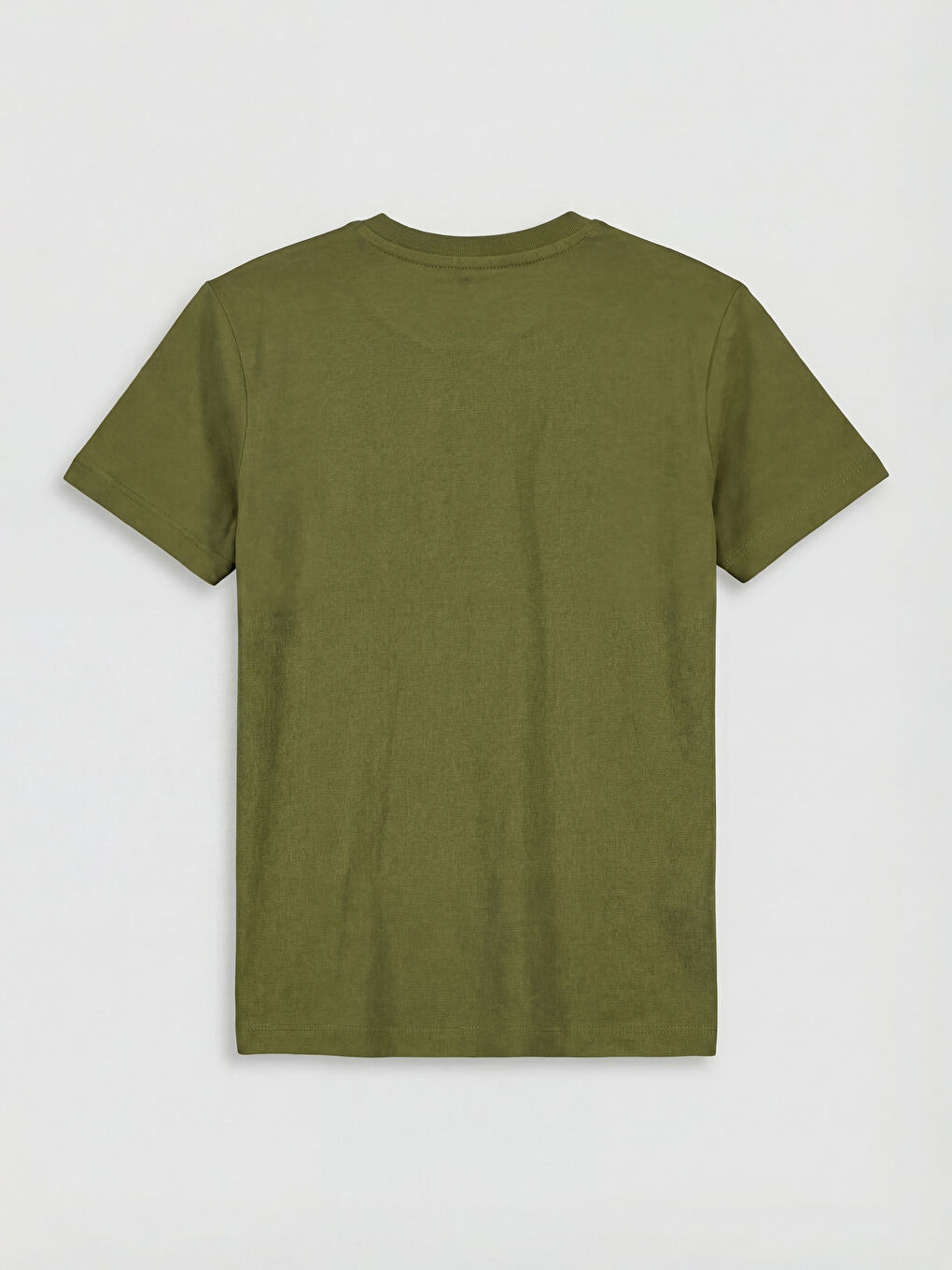 Haki Slogan Baskılı Erkek Çocuk Tişört-1