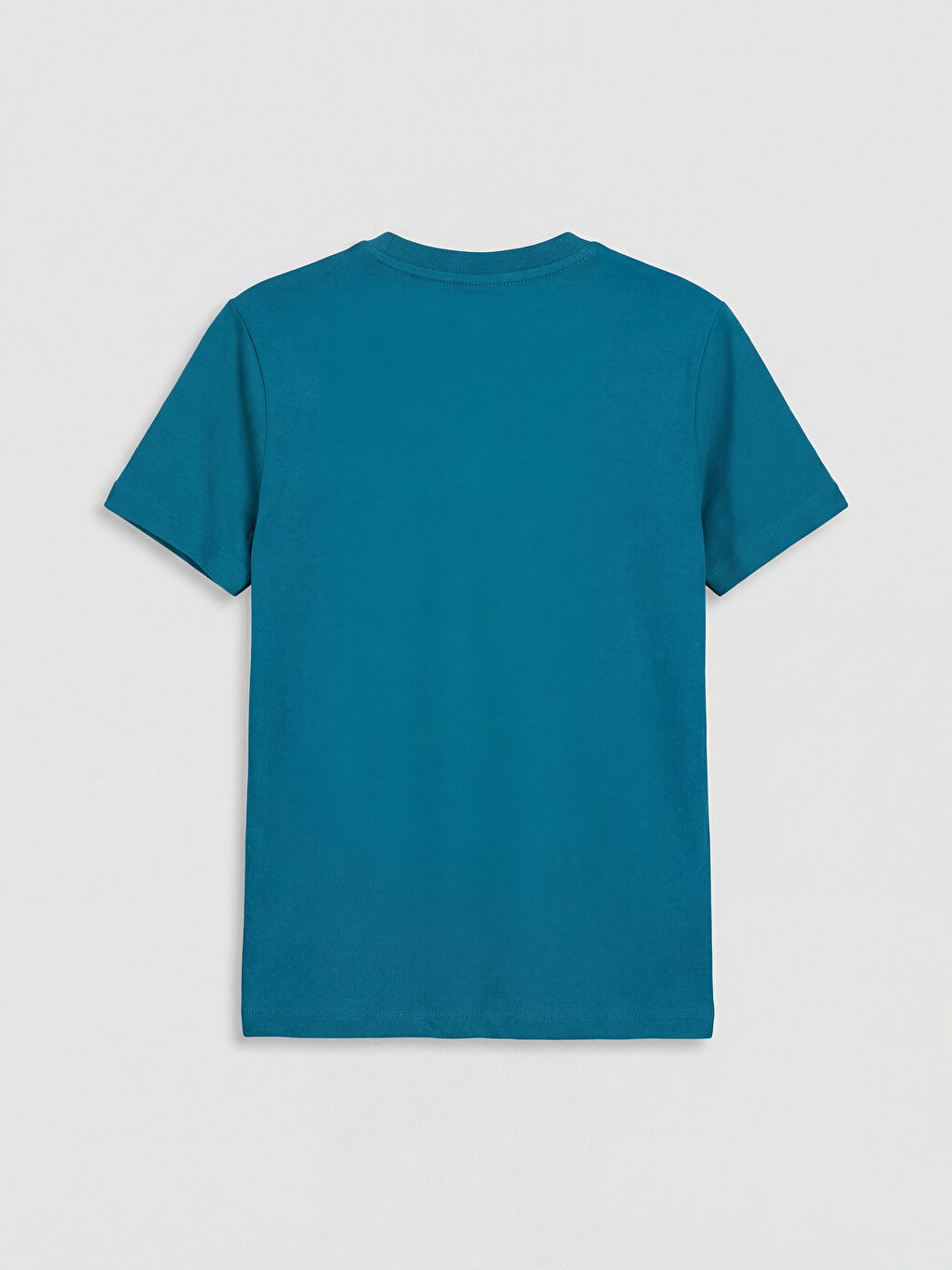 Turkuaz Bisiklet Yaka Baskılı Erkek Çocuk Tişört-1