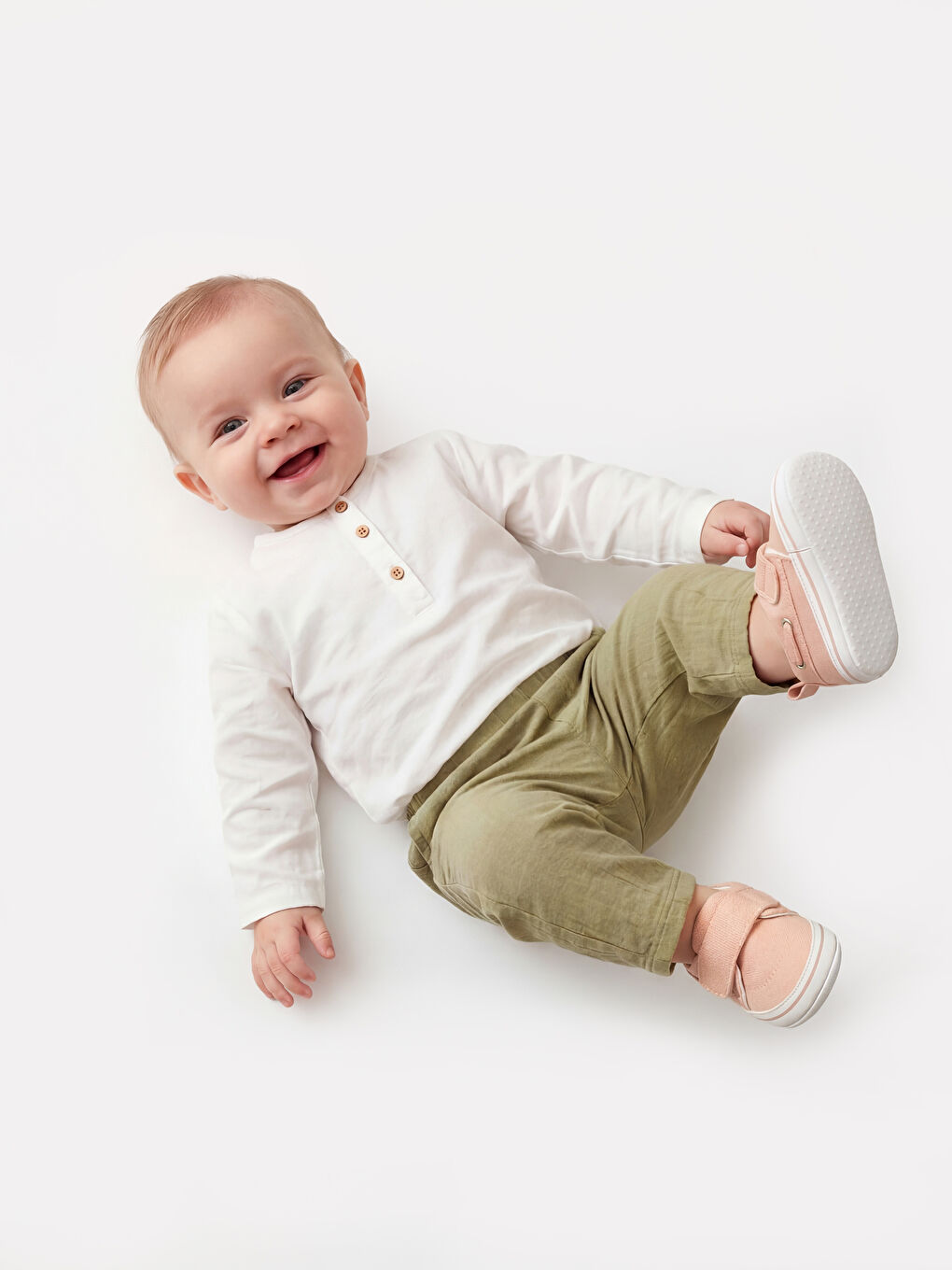 Baby Boys' Grandad Collar Shirt and Trousers-2