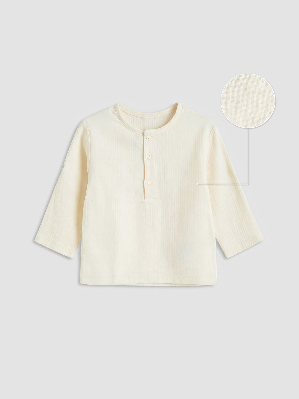 Ekru Erkek Bebek Hakim Yaka Gömlek ve Pantolon-10