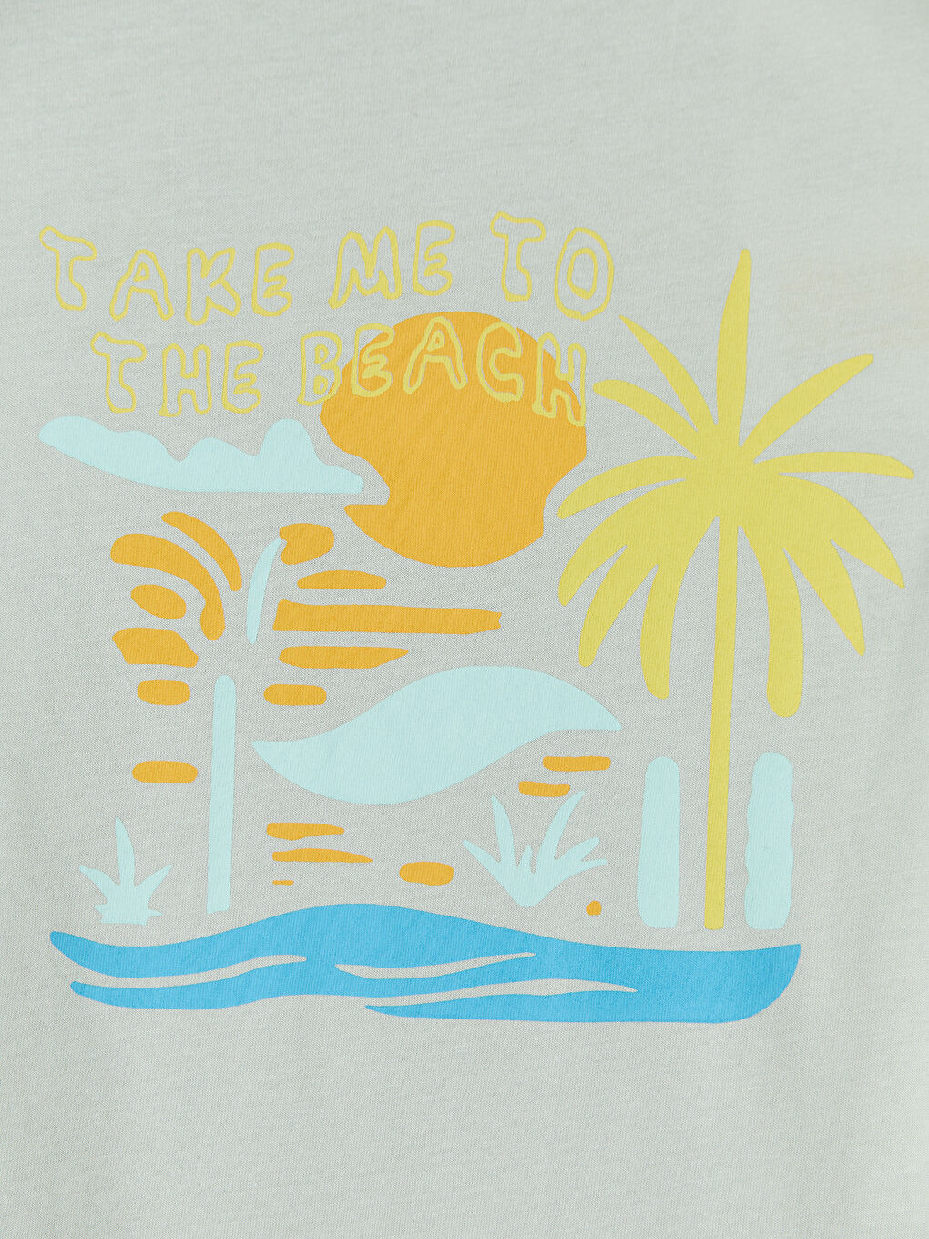 Gri Baskılı Erkek Çocuk Tişört-2