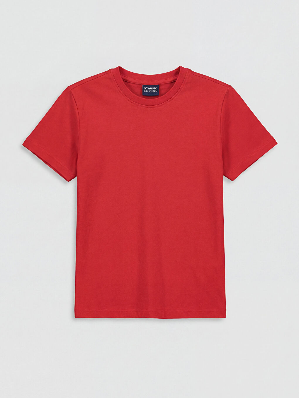 Kırmızı Bisiklet Yaka Kısa Kollu Erkek Çocuk Tişört