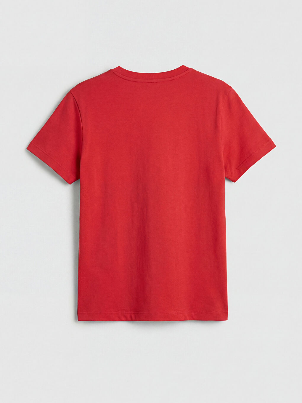 Kırmızı Bisiklet Yaka Kısa Kollu Erkek Çocuk Tişört-1