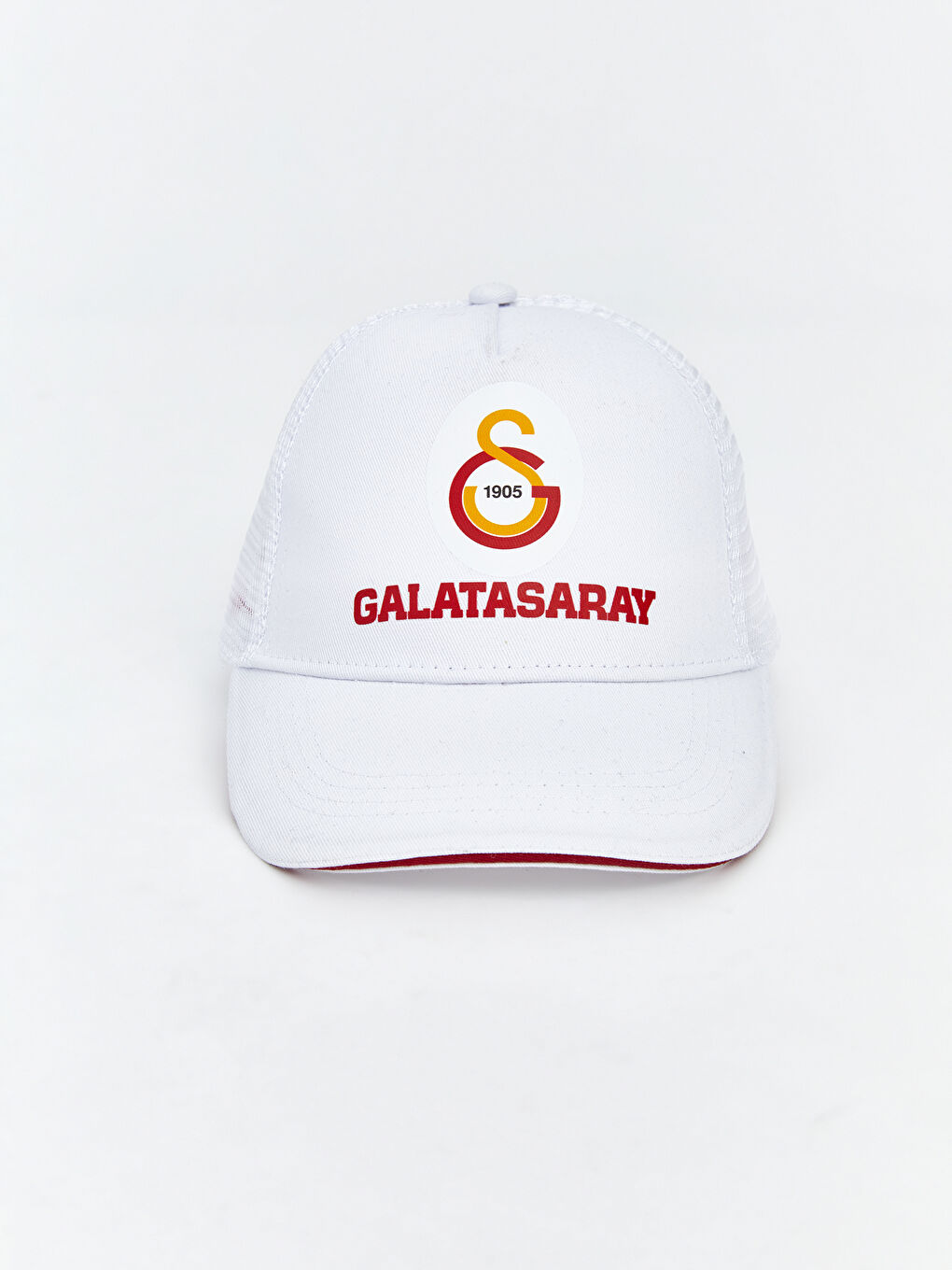 Beyaz Galatasaray Nakışlı Erkek Çocuk Kep Şapka