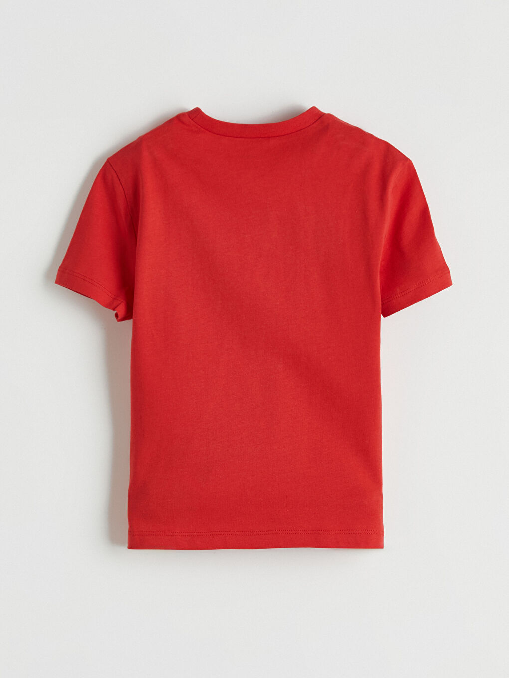 Kırmızı Baskılı Erkek Çocuk Penye Tişört-2