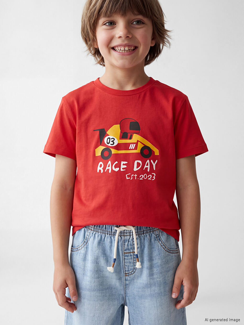 Printed Boys' Jersey T-Shirt-1