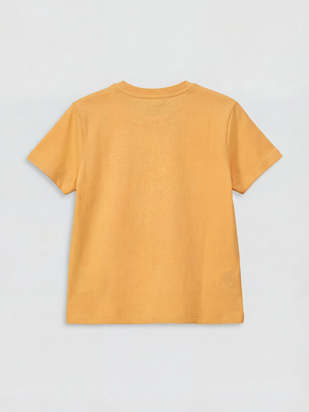 Sarı Bisiklet Yaka Baskılı Erkek Çocuk Tişört-1