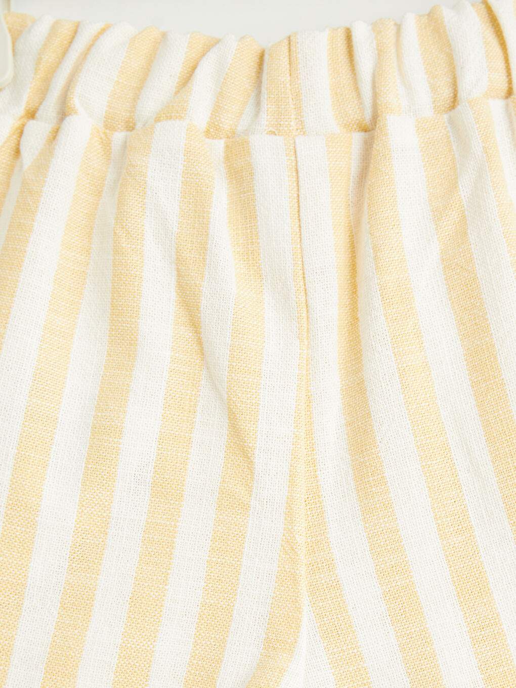 Ekru Çizgili Erkek Bebek Müslin Takım-6