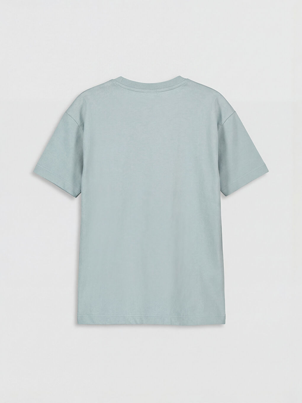 Mavi Bisiklet Yaka Baskılı Erkek Çocuk Tişört-1