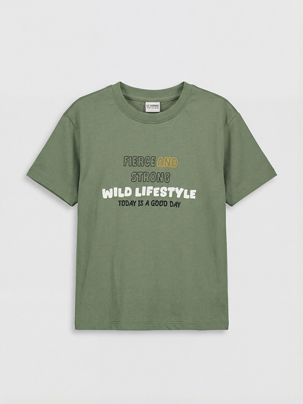 T-shirt me jakë të rrumbullakët, i stampuar për djem, paketim me 4 copë-5