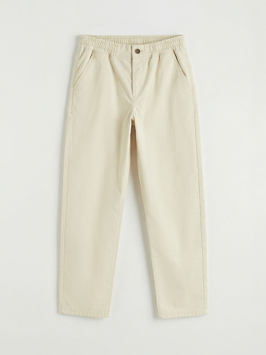 Linen-Look Regular Fit Boys' Trousers
