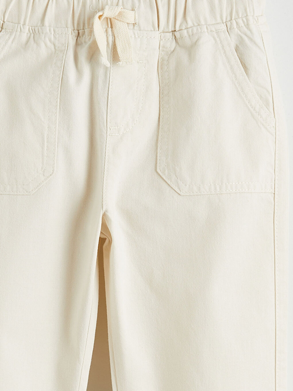 Elasticated Waist Boys' Gabardine Trousers-2