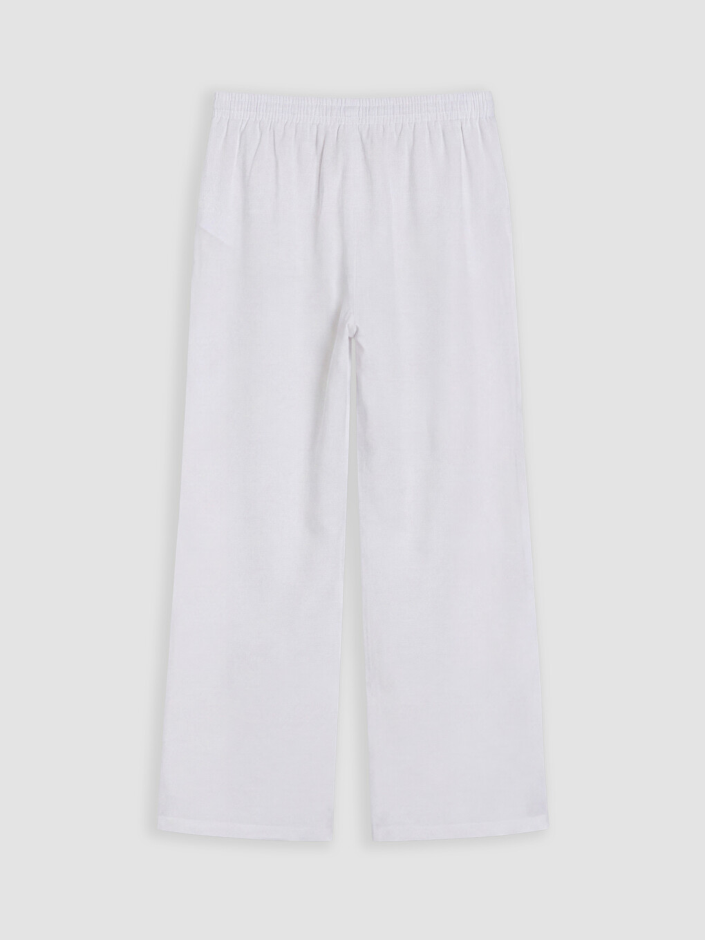 Elastic Waist Wide Leg Women's Trousers-5