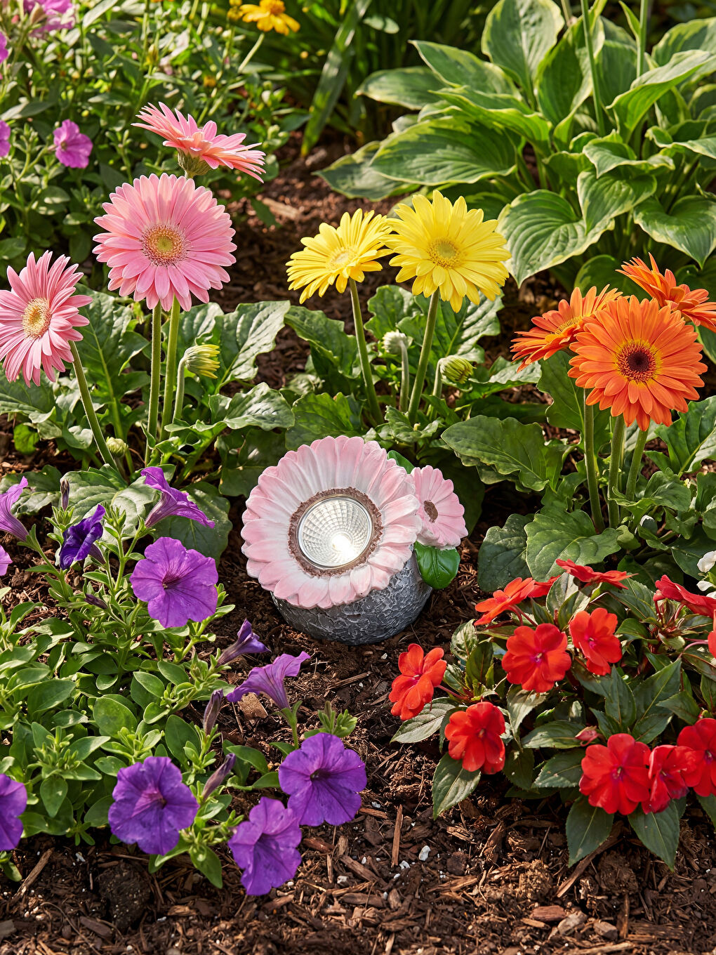 Karışık Çiçek Figürlü Dış Dekorasyon Işık-1