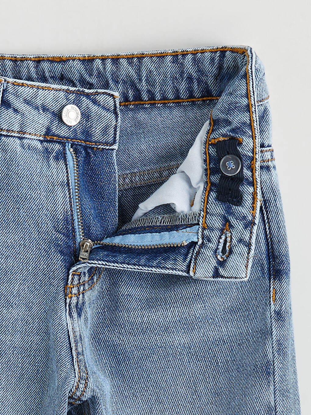 جينز للبنات بخصر مرن-1