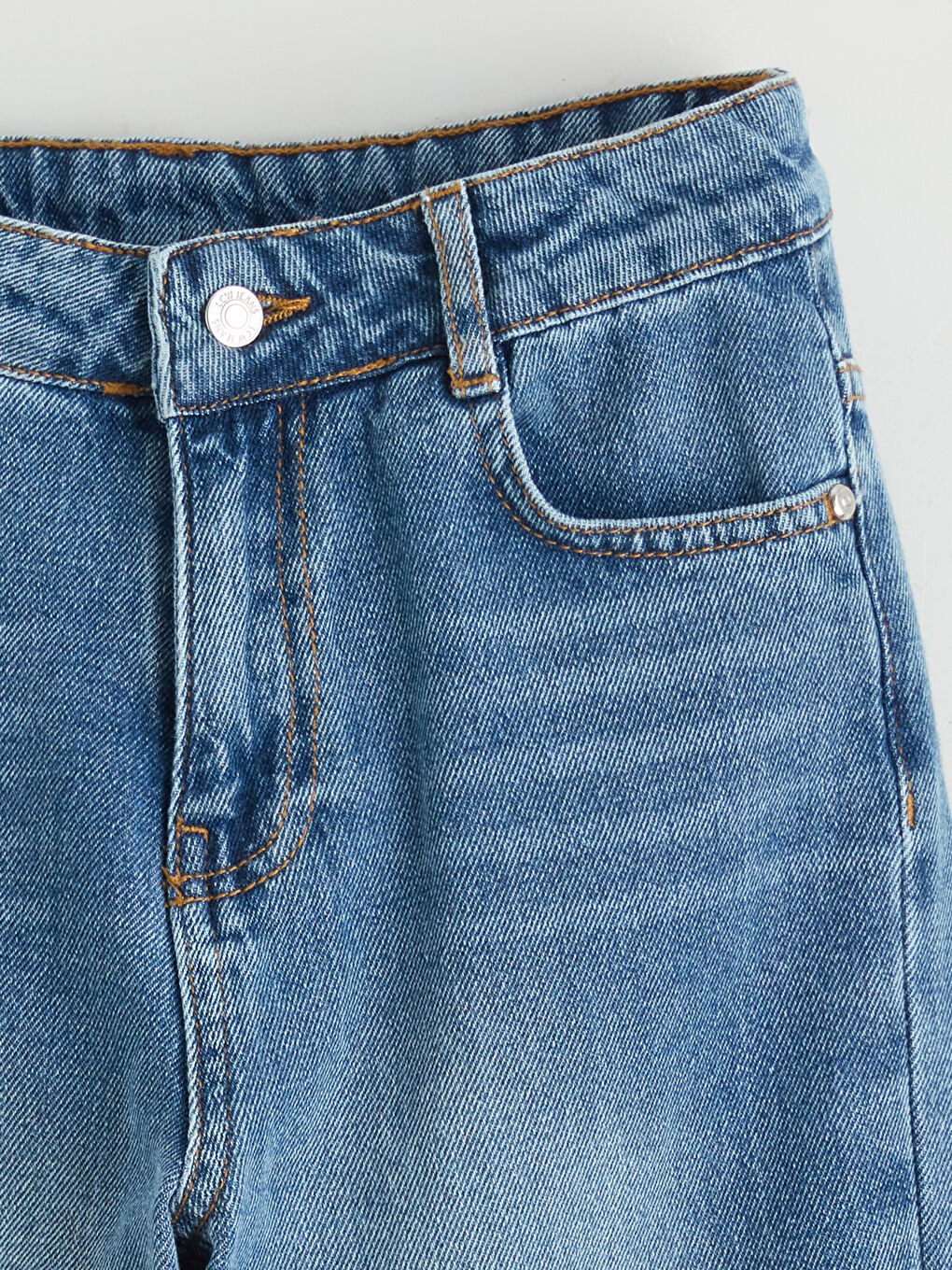 جينز للبنات بخصر مرن-2