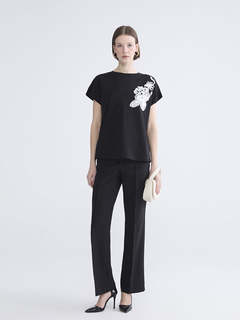 بلوزة أسود امرأة-1