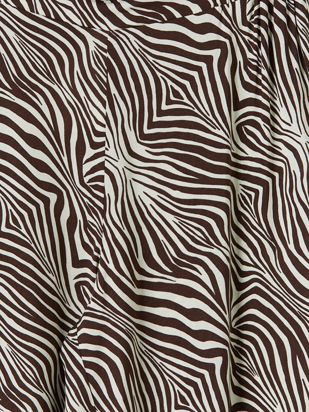 Ženske hlače sa zebraste uzorkom s elastičnim strukom-5