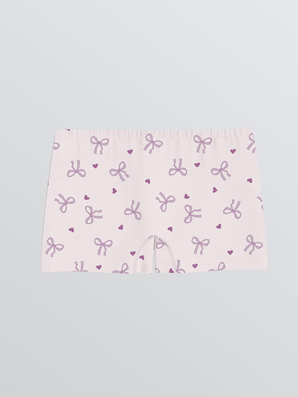 Pembe Desenli Kız Çocuk Boxer 3'lü-4