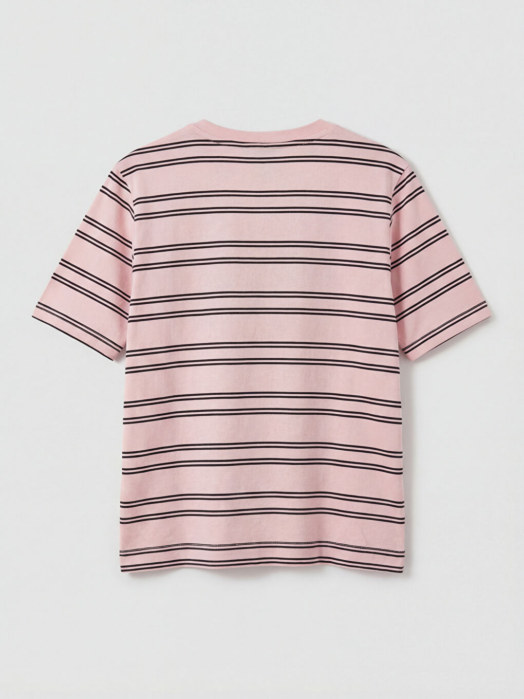 Crew Neck Striped Women's T-Shirt-1