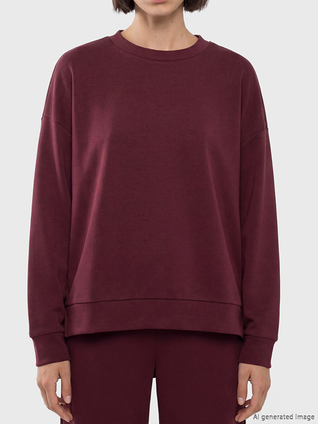 قميص رياضي ارجواني غامق نساء-2