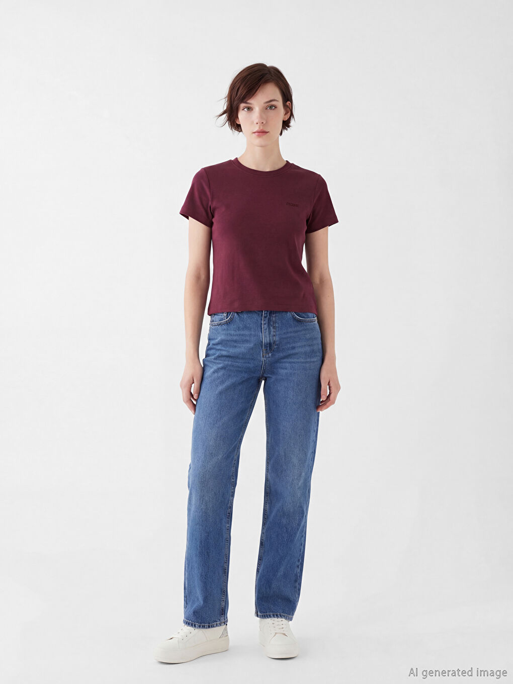 تیشێرتی ژنانه‌ به‌ قه‌باره‌ قه‌ڵاوه‌ و هه‌ڵكێشراو-2