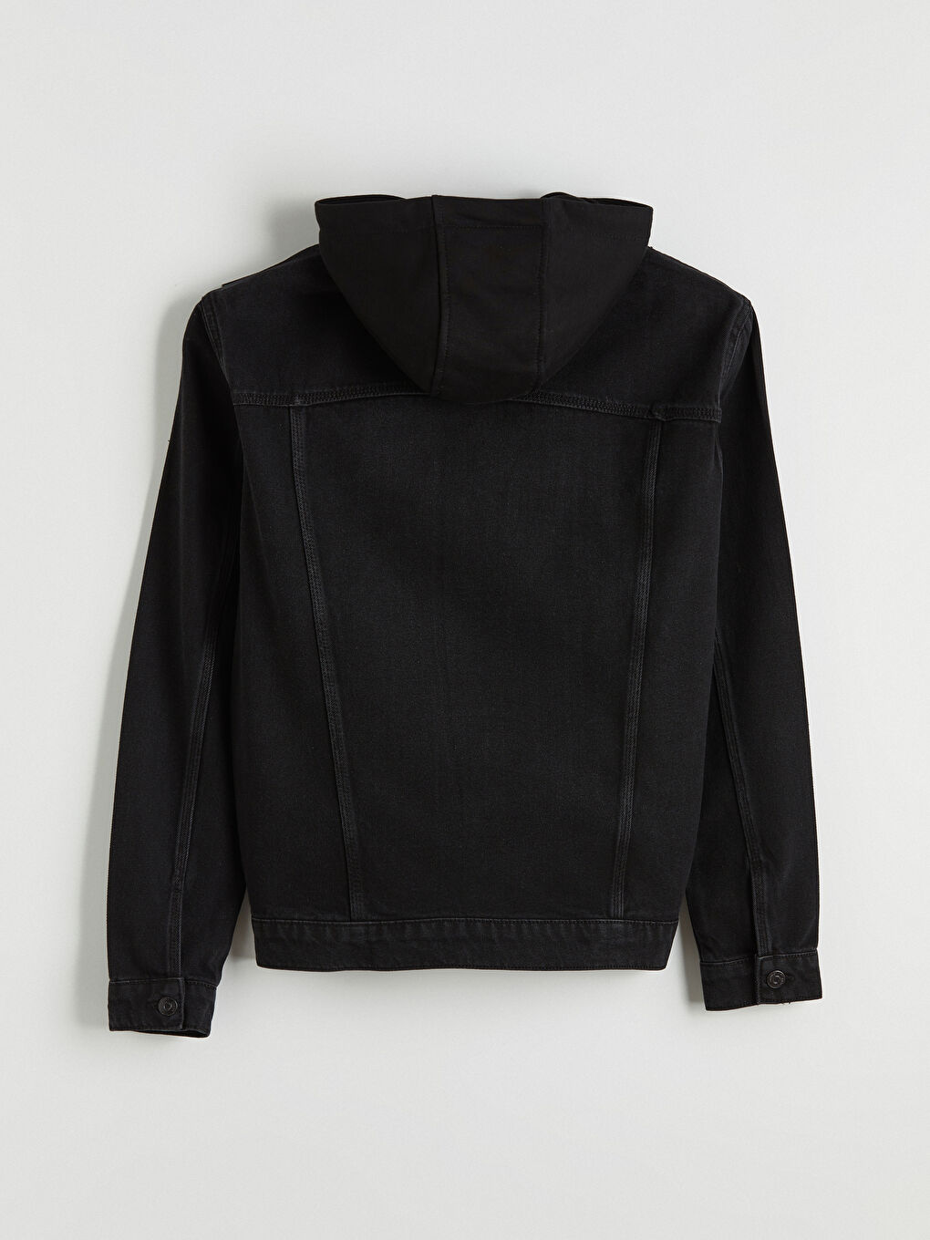 Siyah Regular Fit Erkek Jean Ceket-7