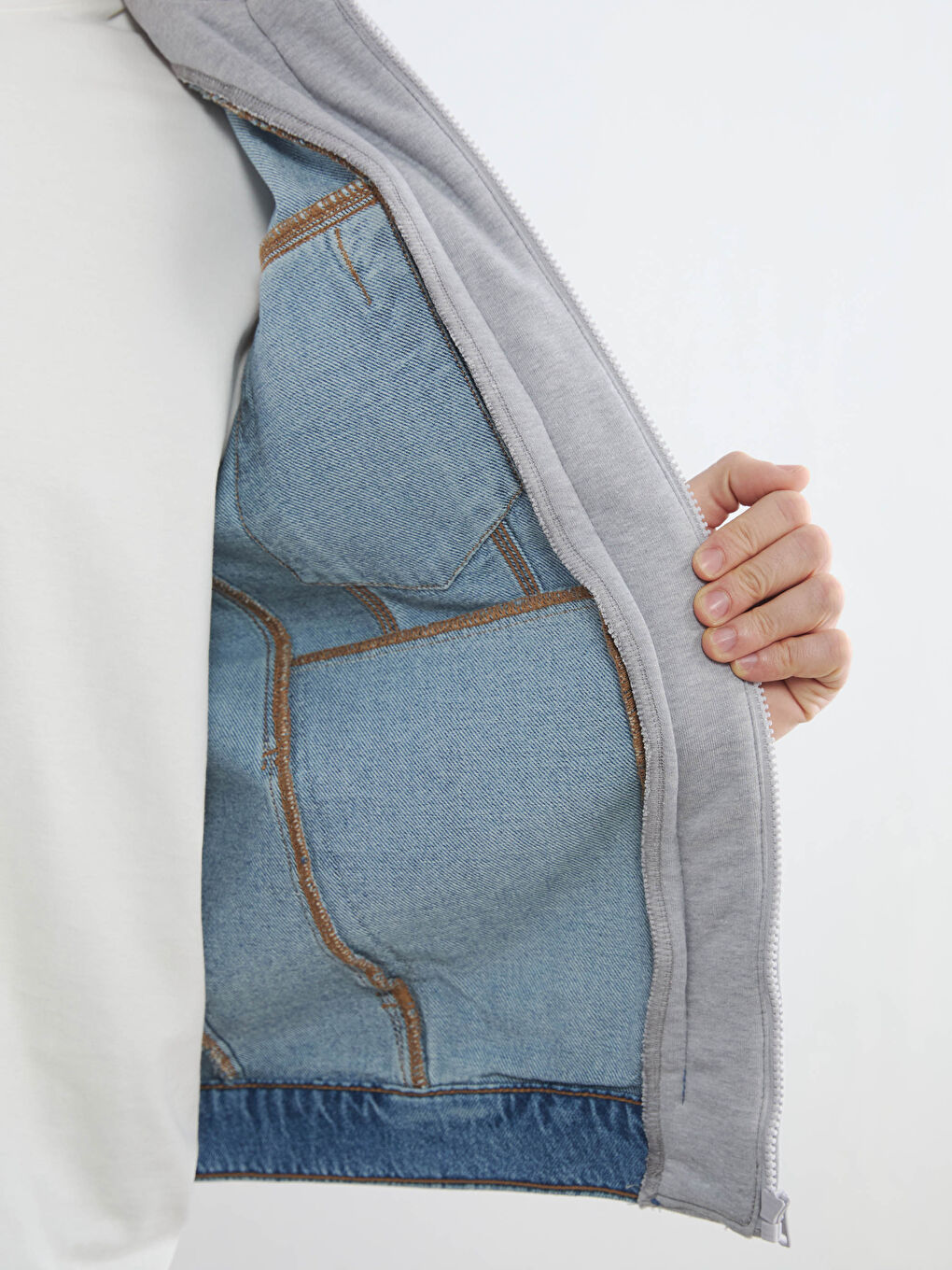 Palton din Denim INDIGO Bărbat-3