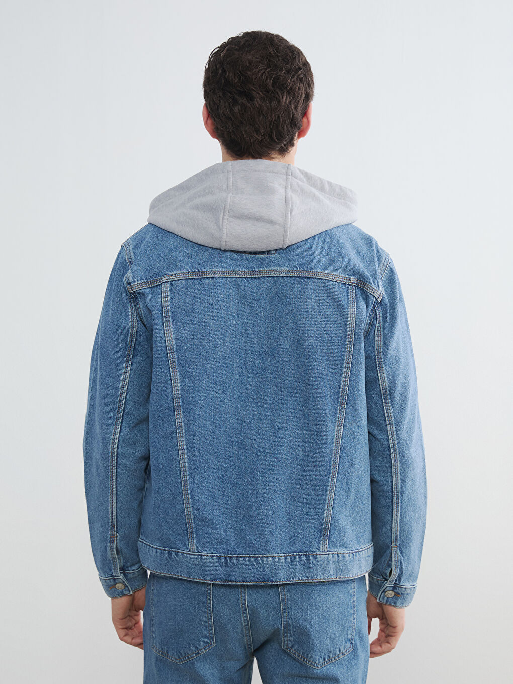 Palton din Denim INDIGO Bărbat-4