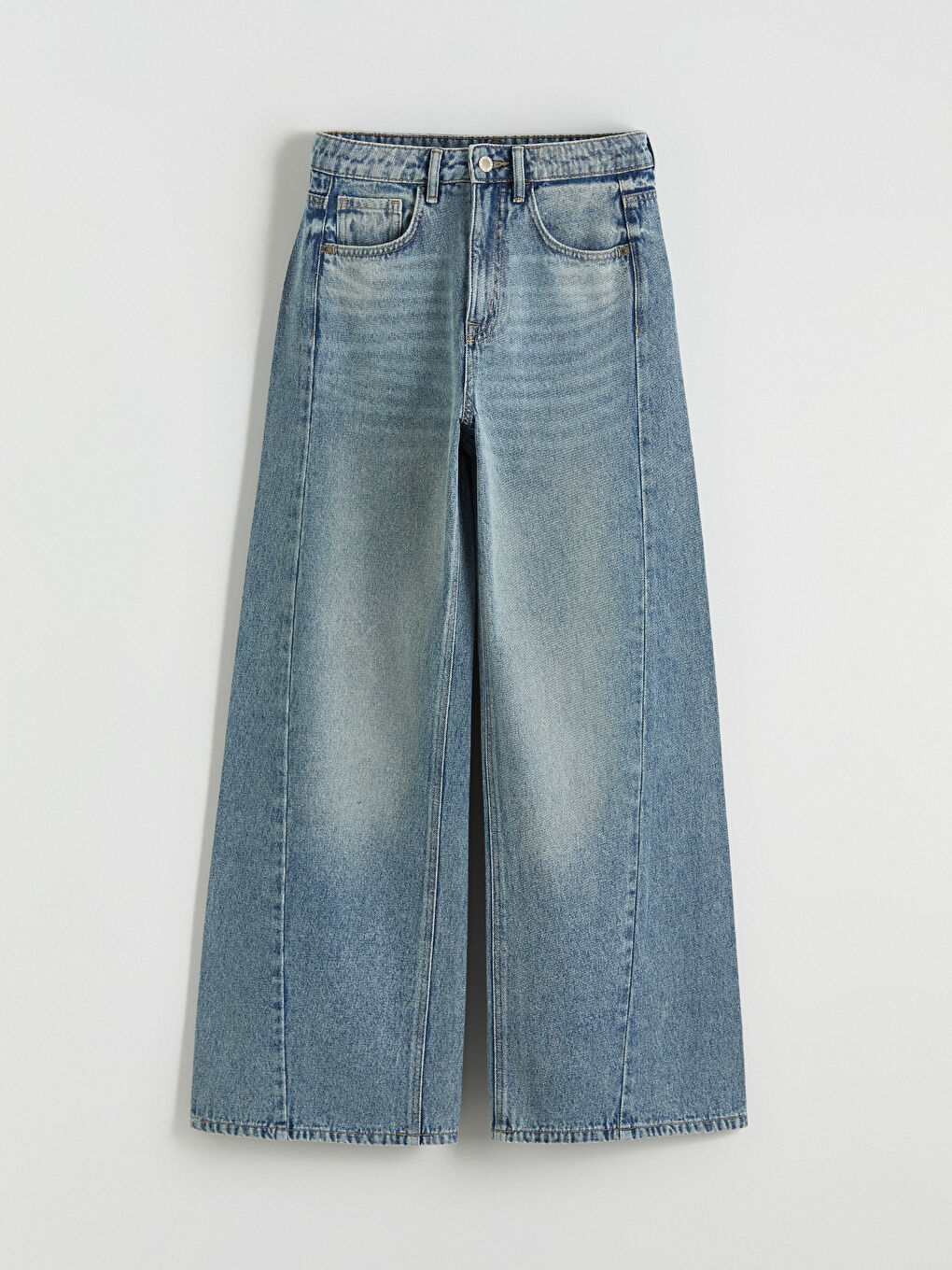 Женские джинсы широкого кроя-4