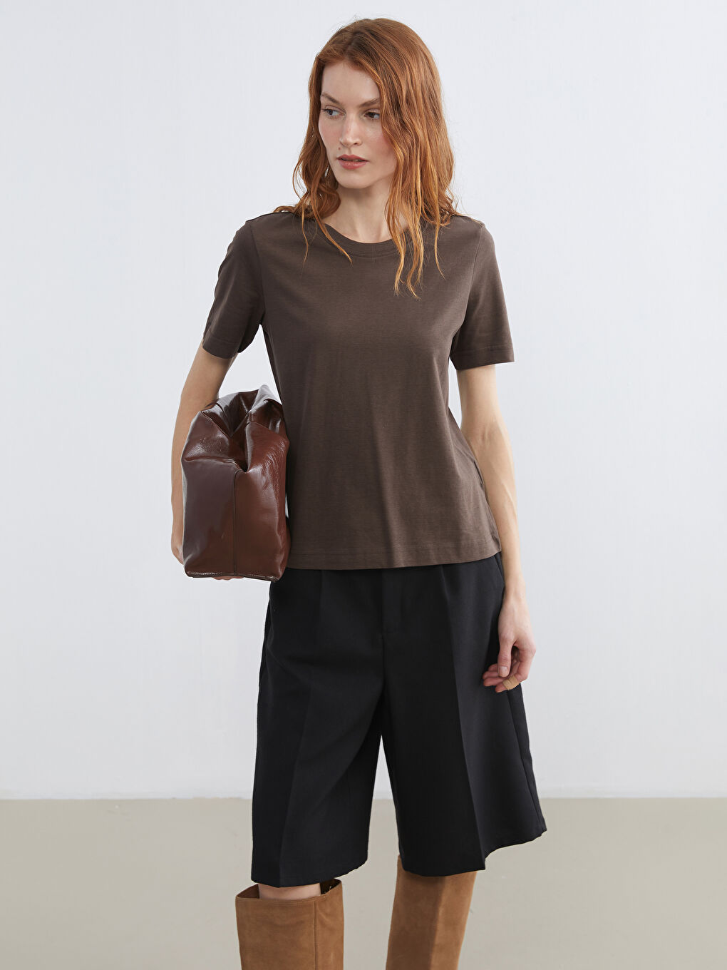 Әйелдер қоңыр Футболка