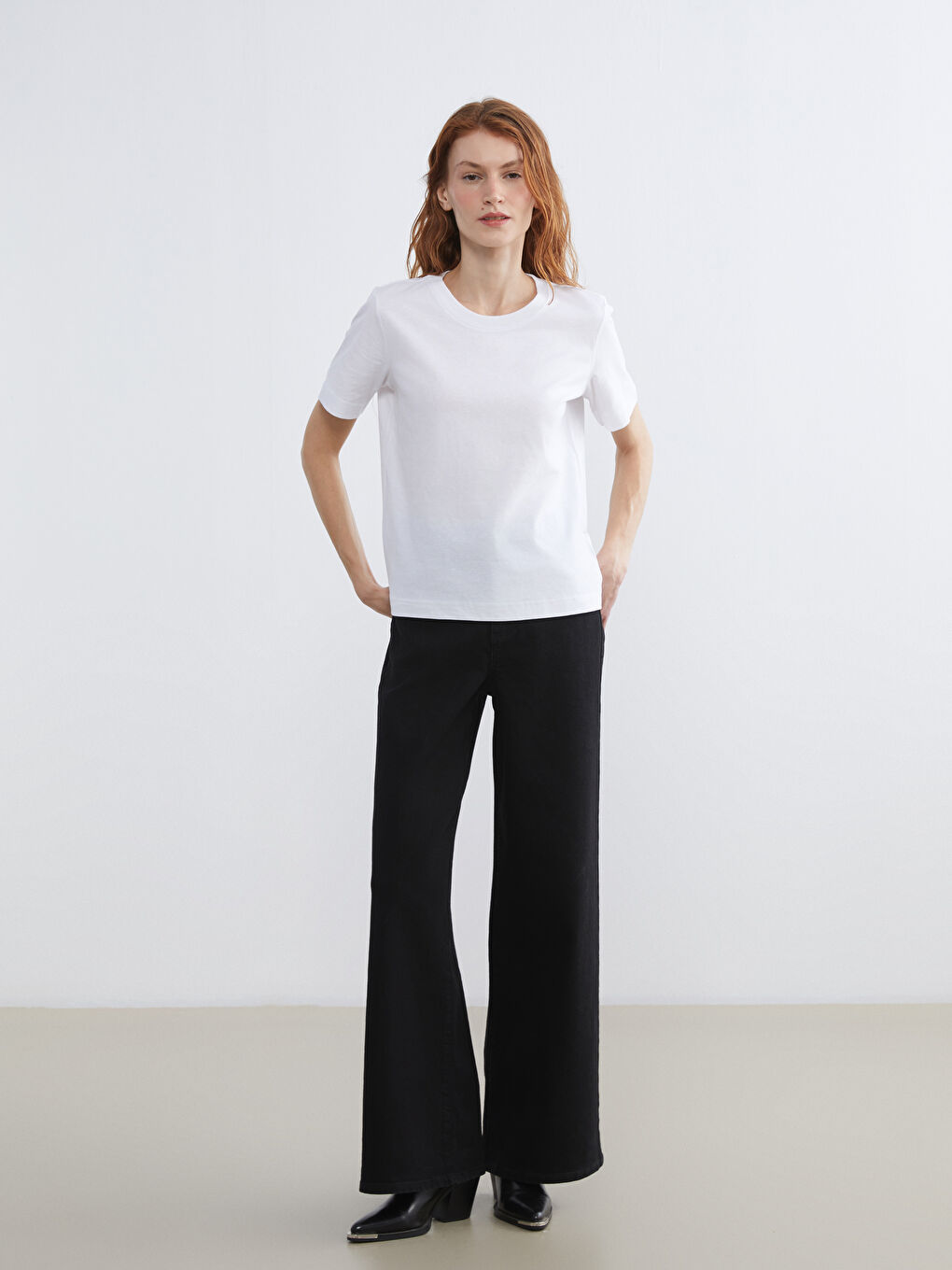 Әйелдер ақ Футболка-1