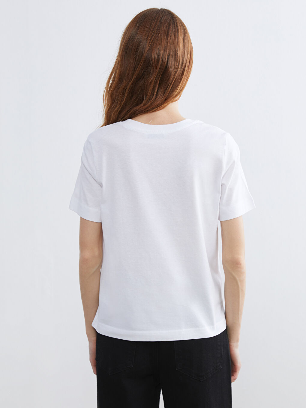 Әйелдер ақ Футболка-3