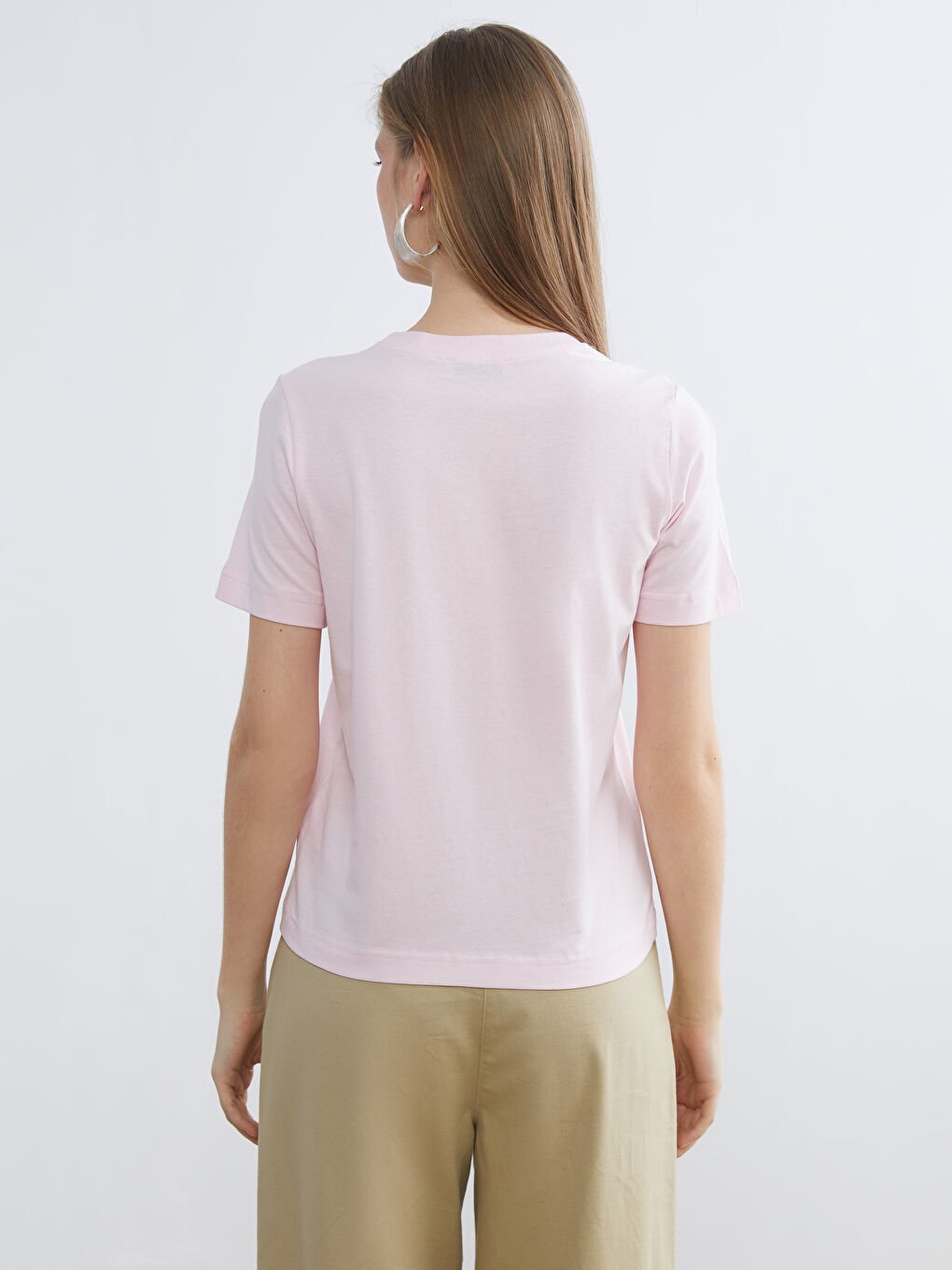 Әйелдер қызғылт Футболка-3