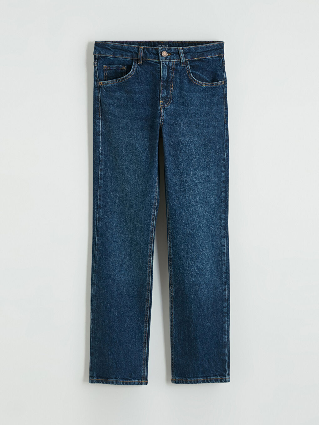 İndigo Mom Fit Kadın Jean Pantolon-4