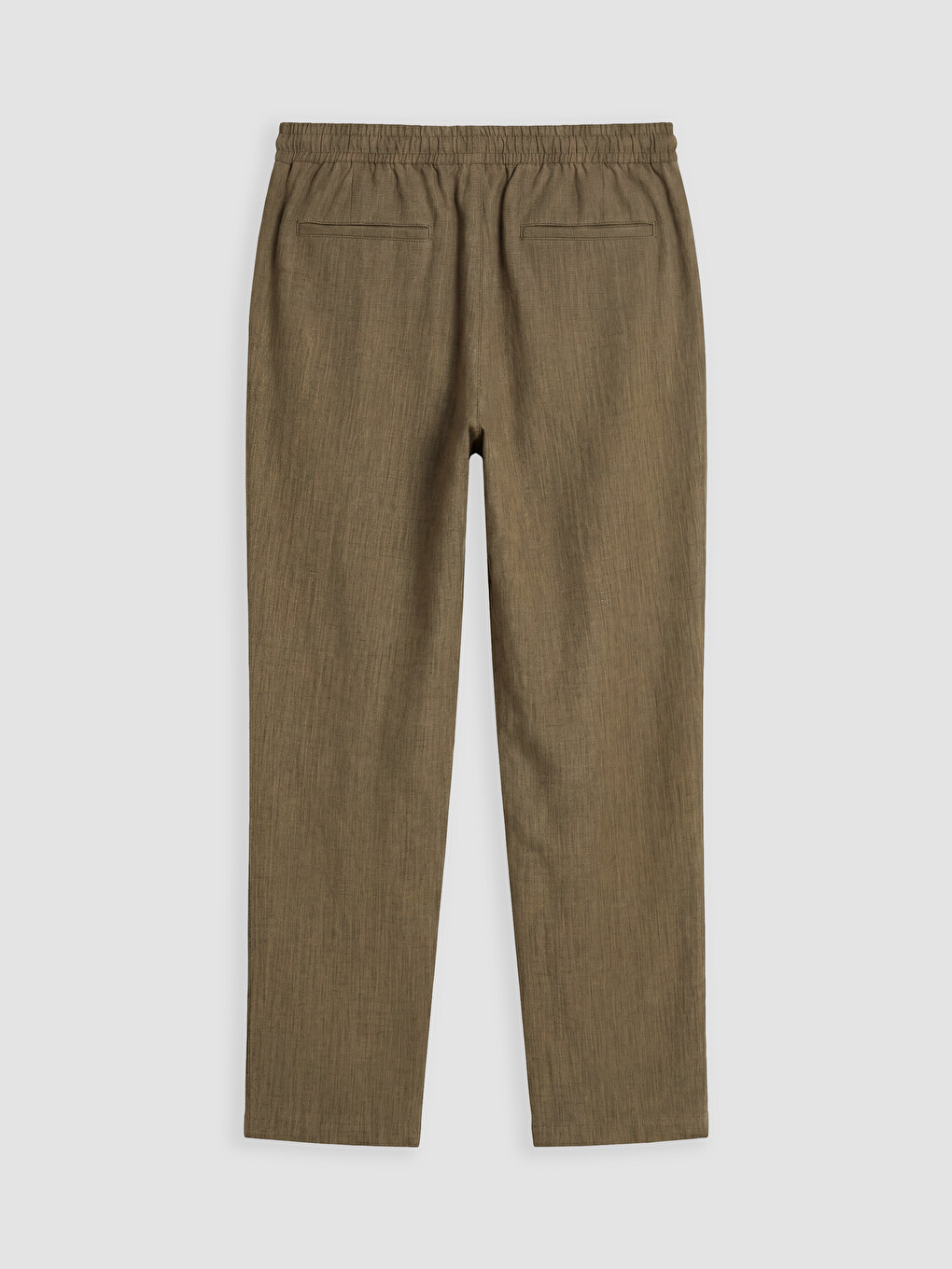 Regular Fit Linen Blend Men's Trousers-5