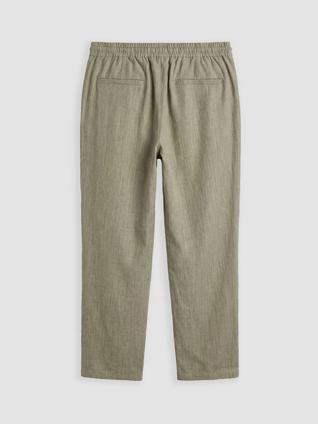 Regular Fit Linen Blend Men's Trousers-4