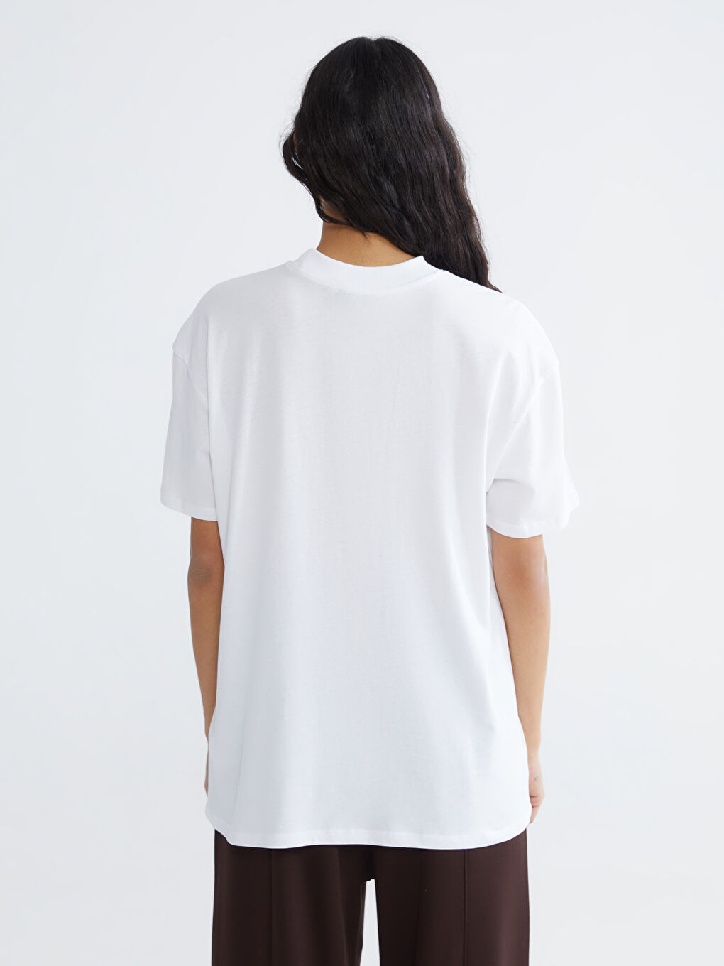 High Neck Printed Women's Tee-3