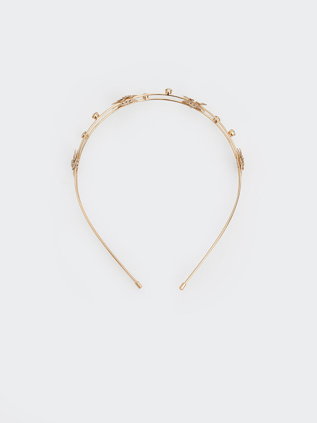 Karışık Çiçek Desenli Kız Çocuk Taç 