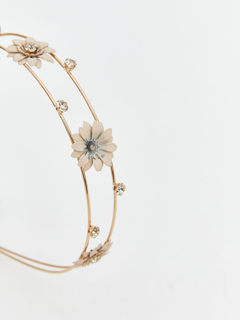 Karışık Çiçek Desenli Kız Çocuk Taç -2