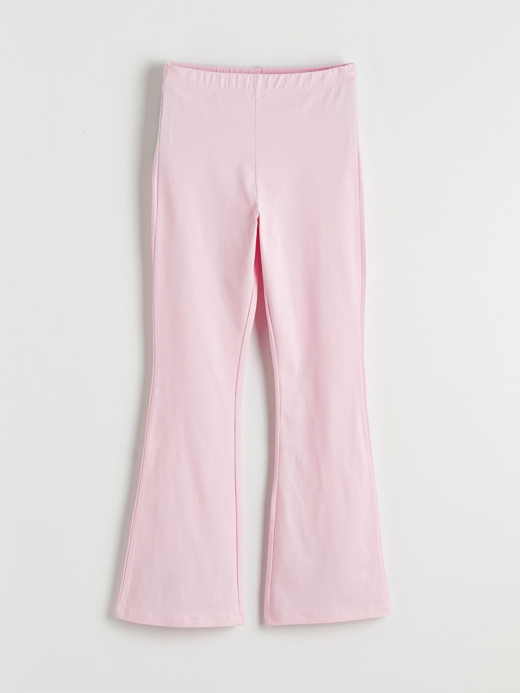 Siyah Beli Lastikli Kız Çocuk İspanyol Paça Tayt 2'li-1