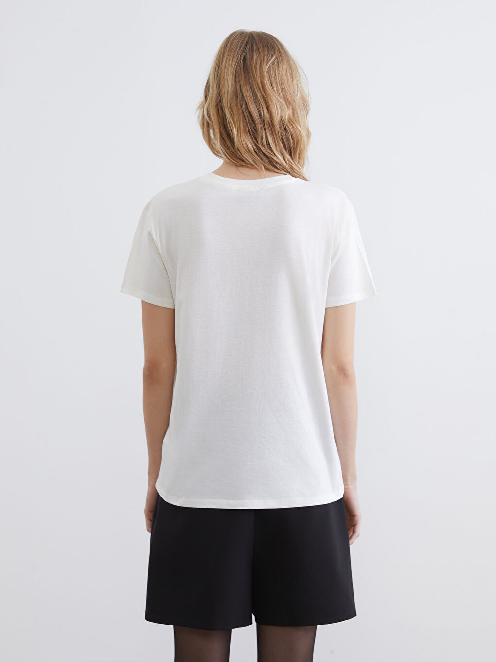 Женщины экрю Футболка-4