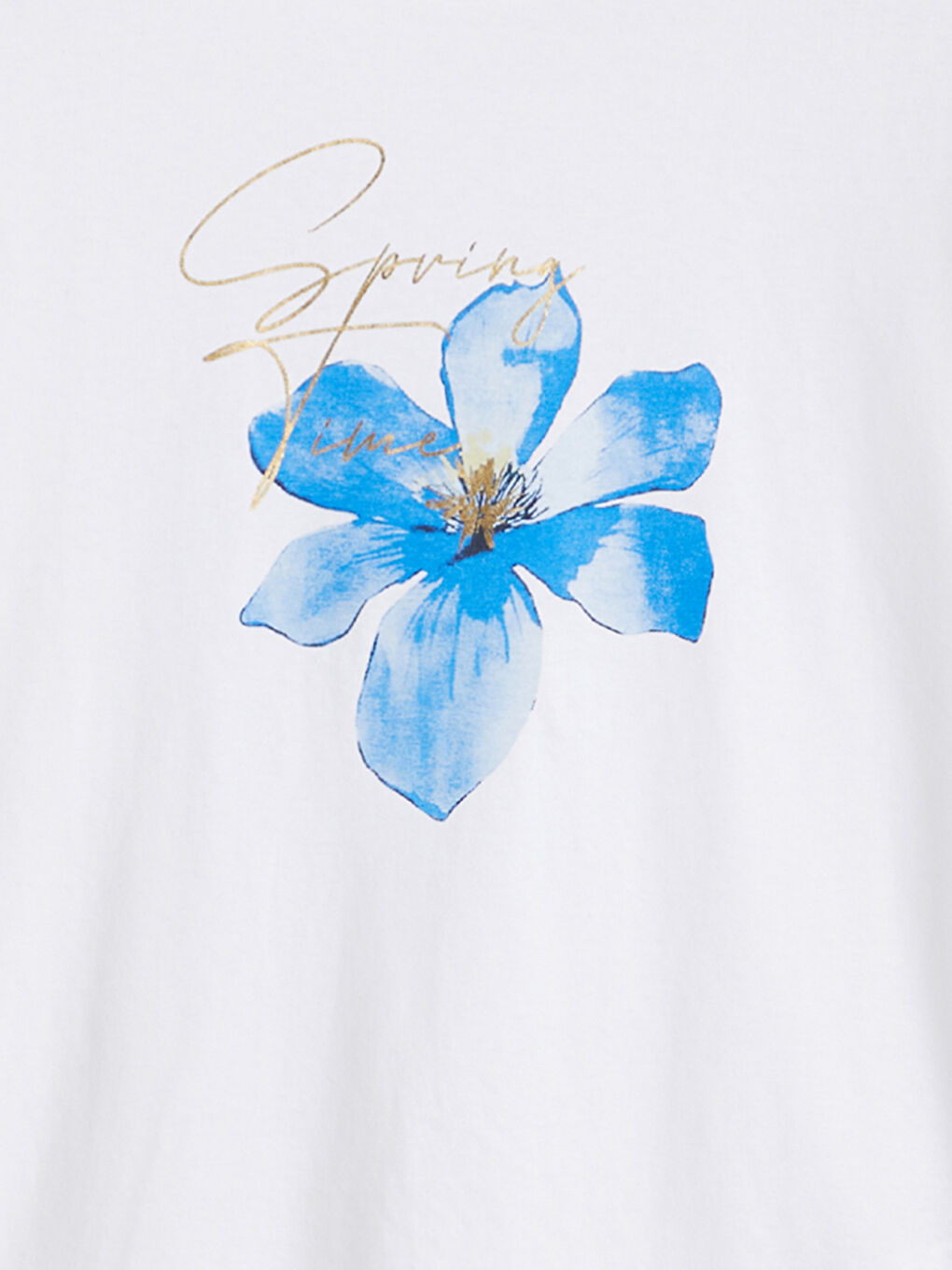 Crew Neck Printed Women's T-Shirt-5