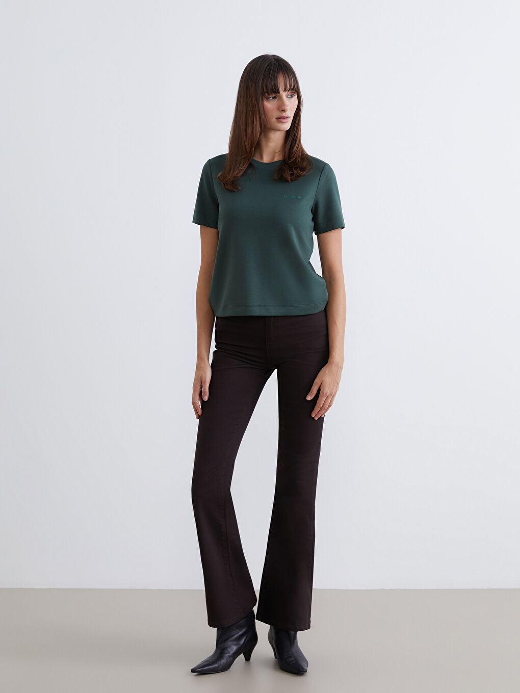 Әйелдер жасыл Футболка-1