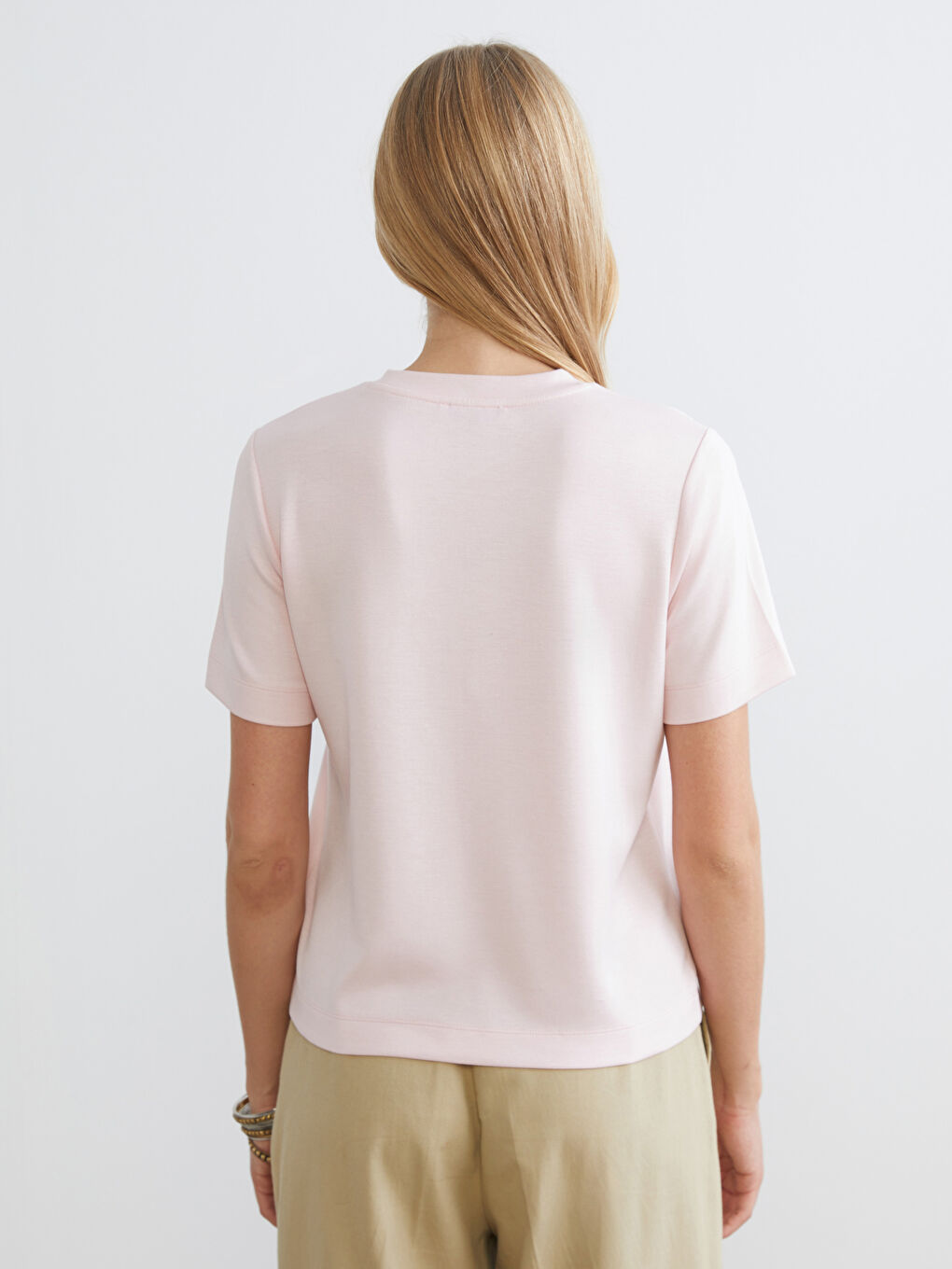 Әйелдер қызғылт Футболка-3