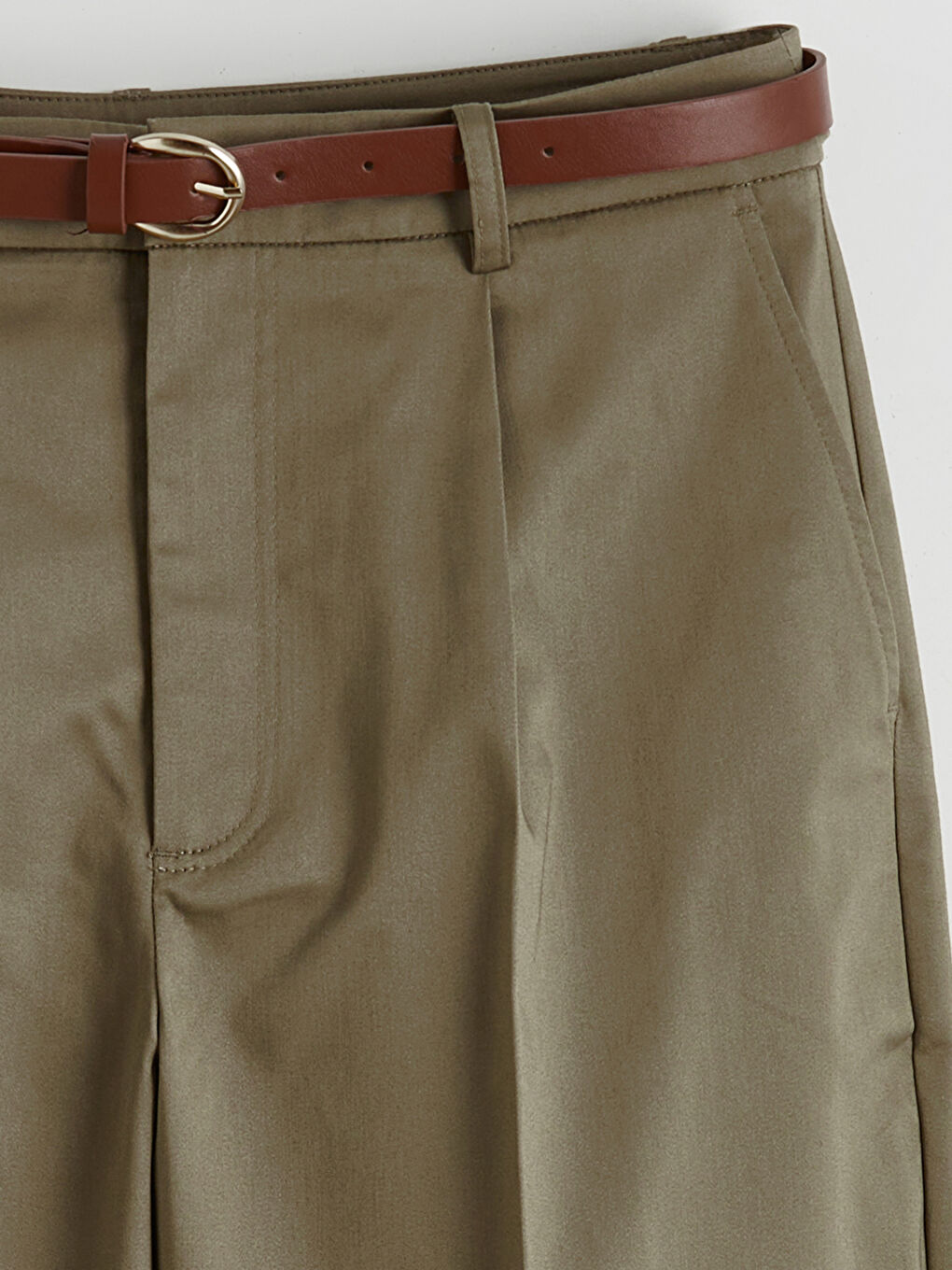 Pantaloni eleganți KAKI Femeie-5